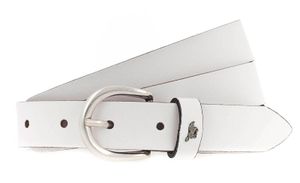 MUSTANG Leder Gürtel Female Belt 2.5 W90 White weiß