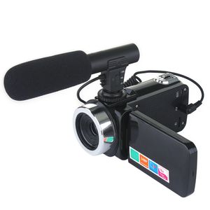 Videokamera Videokamera Full HD vlogovacia kamera s externým mikrofónom