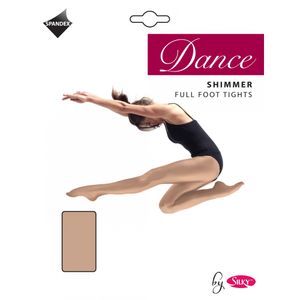 Silky Mädchen Tanz-Strumpfhose mit Schimmer-Effekt LW164 (7-9 Jahre) (Light Toast)