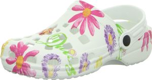 Sneakers Damen-Badeschuh Weiß mit Blumen, Farbe:weiß, EU Größe:41 Sneakers Damen-Badeschuh Weiß mit Blumen, Farbe:weiß, EU Größe:41