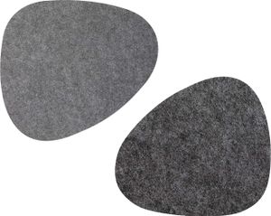 4 Stück Tischsets Filz Stone 44,5 cm x 36,5 cm Anthrazit Grau Platzsets Tischdeko 4 Stück Tischsets Filz Stone 44,5 cm x 36,5 cm Anthrazit Grau Platzsets Tischdeko