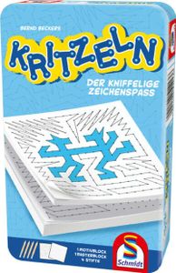 Schmidt Spiele Kritzeln kniffeliger Zeichenspass in einer Metalldose