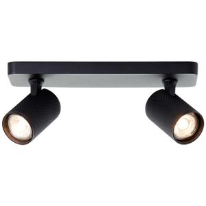 Brilliant Lampe Marty LED Balkenstrahler 2flg sand schwarz Metall schwarz 2x GU10, 10 W, LED-Leuchtmittel inklusive und wechselbar