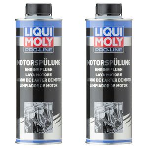 LIQUI MOLY 2x Pro-Line Motorspülung 500ml Motoröl Additiv Diesel/-Benzin-Motoren