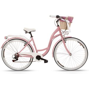PolBaby Frauen Citybike Goetze Mood 28 ″ 7-Gang-Fahrrad-Pink