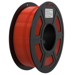 Bisofice 3D-Drucker-Filament FLASH PLA 1,75 mm 1 kg (2,2 lb), Hochgeschwindigkeits-3D-Druckmaterial, stabile Extrusionsspule, Genauigkeit +/- 0,02 mm šC Tieforange