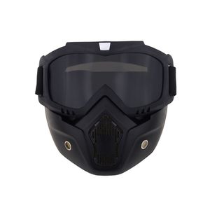 Paintball-Maske Anti-Fog, Luftgewehr-Vollabdeckung und Schutzbrille sind abnehmbar und verstellbar, vertikaler schwarzer Rahmen und grau