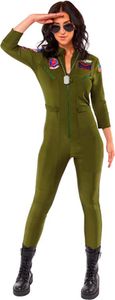 Kostüm Lady Top Gun Girl Overall Gr.XS