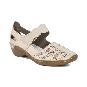 Rieker Damen Ballerina in Beige, Größe 40