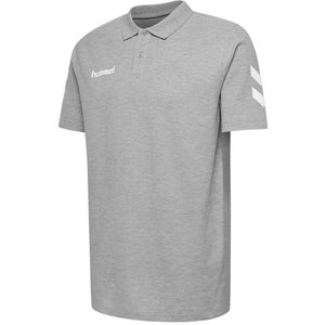 hummel GO Baumwoll Poloshirt Herren grey melange M