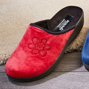 Damen-Pantoffel, rot, Größe:36