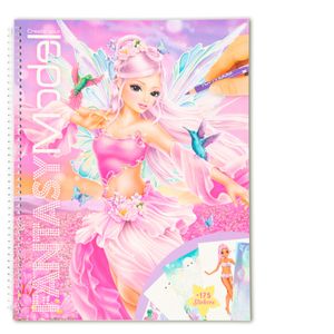 Depesche 11430 Create your Fantasy Model - Malbuch mit Stickern Kreativbuch