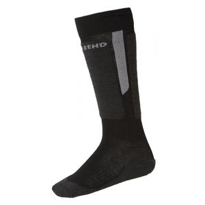 North Bend EXOWOOL Unisex Ski-Socken, Black Größe wählen: 39-42