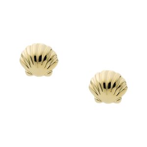 Fossil JF04058710 Ohrstecker Damen Georgia By The Shore Shell Edelstahl Gold-Ton