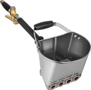 SucceBuy 4 Jet Zementmörtel Sprühpistole Stuckateur Spritzgerät Gips Beton Trichter Spritzpistole