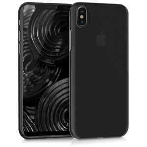 kwmobile Hülle kompatibel mit Apple iPhone X - Slim Handy Schutzhülle - Cover Case Handyhülle Schwarz