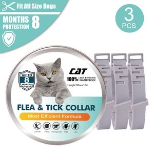 Flohhalsbandkatzen 8-monatige Floh- und Zeckenprävention für Katzen im Alter von 3 Monaten und ältere 3 PACK