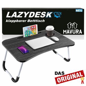 LAZYDESK Klappbarer Laptoptisch Betttisch Notebook Betttablett Frühstückstablett