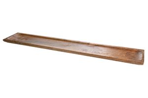 Deko-Tablett - Braun - 89 x 16,5 cm - Holz - rechteckig