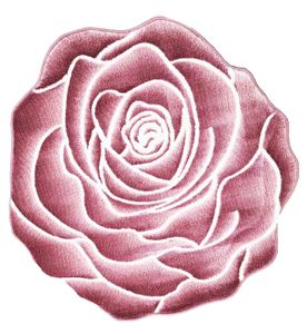 Teppich Wohnzimmer Flur Rosa Rosen Form Teppich Durschnitt 1m
