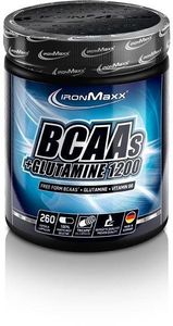 IronMaxx BCAAs + Glutamin 1200 Tricaps®, 260 Kapseln Dose