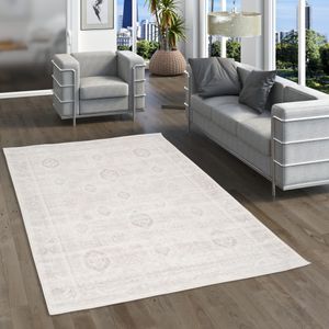 Designer Teppich Tawira Vintage Klassik Creme, Größe:160x230 cm