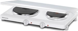 ROMMELSBACHER Kochplatte THL 3097 A 2 Kochplatten mit Deckel 3000 Watt weiß ROMMELSBACHER Kochplatte THL 3097 A 2 Kochplatten mit Deckel 3000 Watt weiß