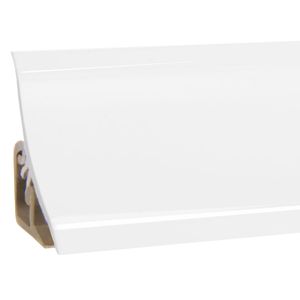 HOLZBRINK Küchenabschlussleiste Weiß Küchenleiste PVC Wandabschlussleiste Arbeitsplatten 23x23 mm 150 cm