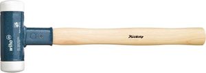 Schonhammer rückschlagfrei, sehr hart mit Hickory-Holzstiel, Rund-Schlagkopf (39014) 60 mm