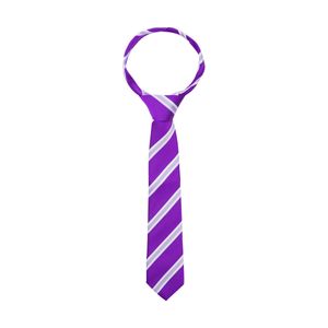 Supreme Products - Turnajová kravata pre deti BZ4638 (jedna veľkosť) (fialová/sivá)
