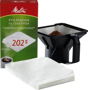Melitta Kaffeefiltertüte 202S 145768 weiß 100 St./Pack.