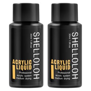 SHELLOLOH 30ML*2 Acryl liquid,Acryl nagelset für Acrylnägel,acryl liquid,Nail Art System für Zuhause