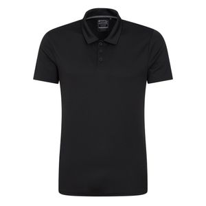 Mountain Warehouse - Pánske polo tričko "Endurance" MW1528 (L) (Black)