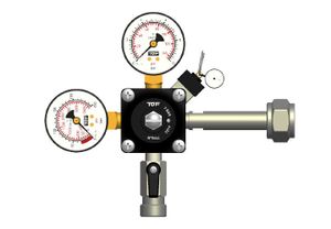 CO² Premium Druckminderer 1-leitig 7 Bar TOF / für Trinkwasser und Alkohlfreie Getränke