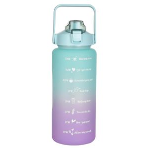 3er Pack Trinkflaschen Set, Wasserflaschen mit motivierenden Sprüchen, BPA-Frei, 2000 ml, 750 ml, 280 ml - STARTRIO