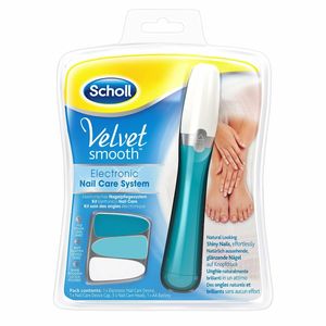 Scholl Velvet Smooth Nail Care Elektronisches Nagelpflegesystem blau + Pflegeöl