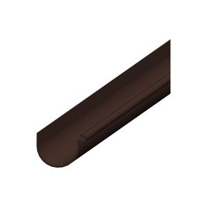Dachrinne Halbrund 60mm Einzelteile | Dachrinne Regenrinne 200cm Braun | Kunststoff PVC Fallrohr DN60 | Gartenhaus Carport Terasse
