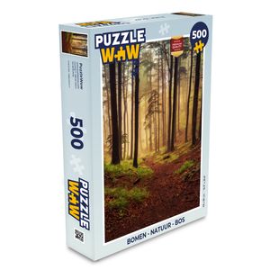 MuchoWow® Puzzle 500 Teile Bäume - Natur - Wald - Denken - Spiel - Toy