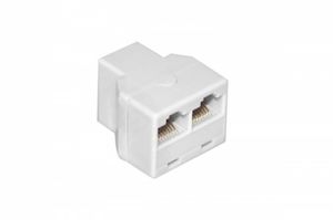 Telefonadapter ISDN T-Adapter 2x RJ45 Buchse 2xF