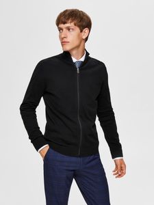 Herren SELECTED Strickjacke Einfarbiger Cardigan Basic Zip Sweatshirt |