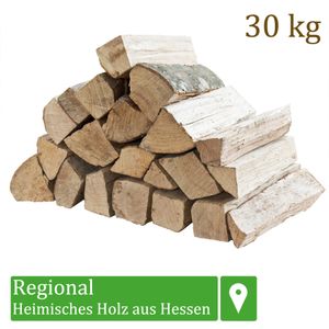 Brennholz Kaminholz Holz 30 kg Für Ofen und Kamin Kaminofen Feuerschale Grill Buche Feuerholz Buchenholz Holzscheite Wood 33 cm Flameup