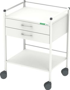 08/16® Basiswagen 60, Gerätetisch, Gerätewagen, 830 mm hoch, Anzahl Schubladen:3 Schubladen, 2 feststellbare Rollen 75 mm:nein