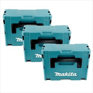 3x Makita Kunststoff Werkzeug Koffer MAKPAC 2 - ohne Einlage