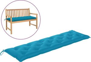 Prolenta Premium - Gartenbank-Auflage Hellblau 180x50x7 cm Oxford-Gewebe