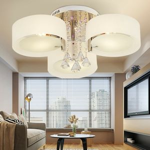 Kristall Deckenlampe LED Deckenleucht Wohnzimmer Hängelamp 3 Flammig E27