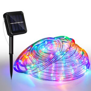 Yakimz solárne lanové svetlo LED lanové svetlo vonkajšie svetlo čisté RGB 30M