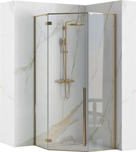 Rea Duschkabine DIAMOND GOLD 100x100