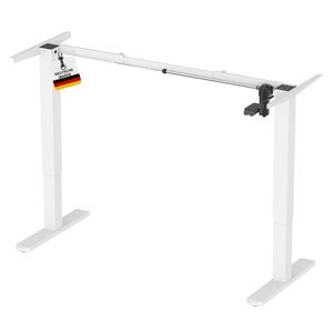 ALBATROS UP30 weiss Gestell für Schreibtisch Höhenverstellbar Elektrisch mit Motor, weiss - Stufenlos Höhenverstellbares Schreibtischgestell / Tischgestell, Farbe:Weiss