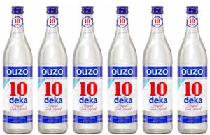 Ouzo 10 (Ouzo Deka) 6x 0,7l 37,5% Vol. | Feiner Ouzo aus Griechenland