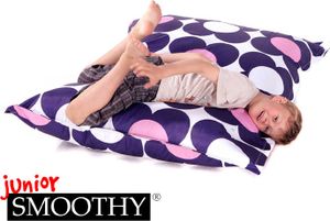 Smoothy 15247526 Sitzsack Nightflower Junior - Blau-Pink 140x110cm